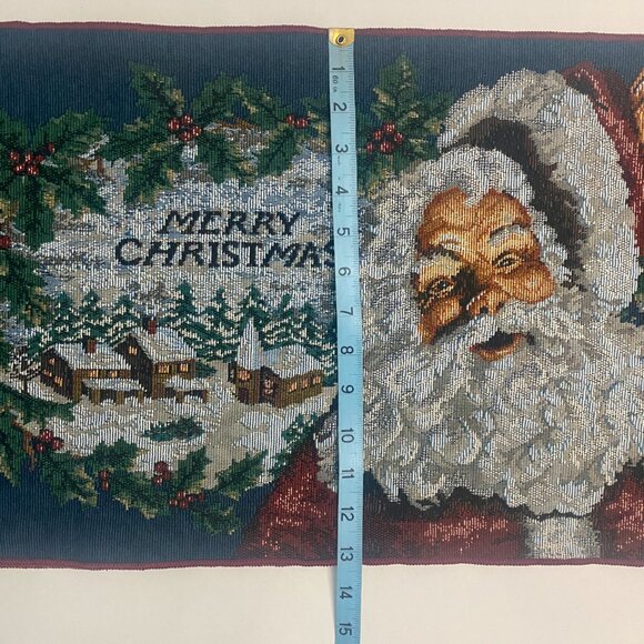 Santa Claus Merry Christmas Table Runner 70x13' - Picture 4 of 7